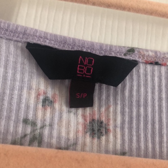 Floral snap front crop top - Picture 2 of 3